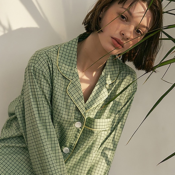 Jo’s Lounge Peppermint Buttondown Sleep Shirt One Size - Picture 1 of 9